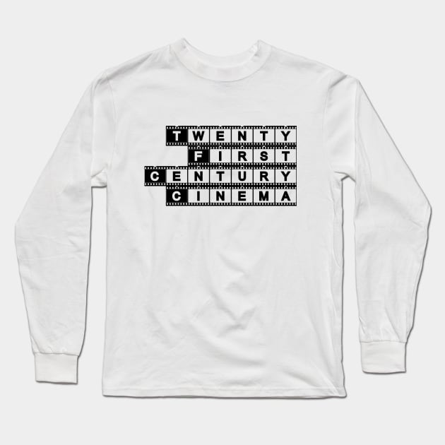 Twenty First Century Cinema TFCC Word Logo Black Long Sleeve T-Shirt by Twenty First Century Cinema